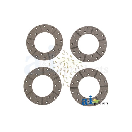 A & I Products Disc, Brake Lining Set 8" x8" x2" A-894997M91